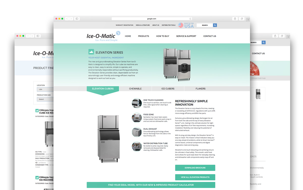 ICE-O-MATIC WEBSITE